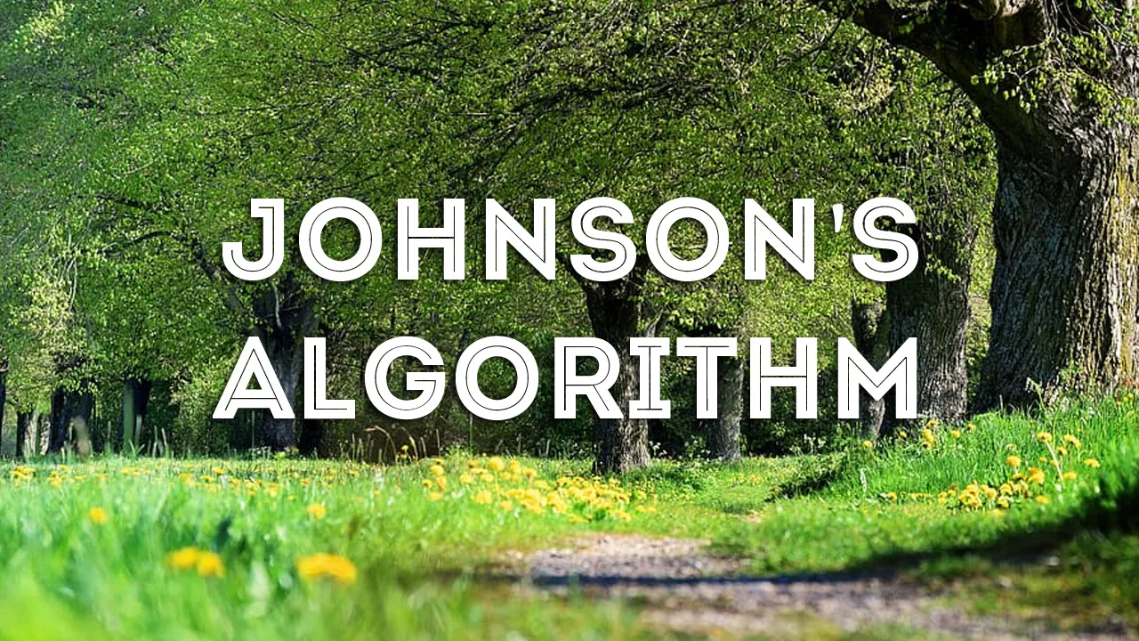 Johnson’s Algorithm Visually Explained
